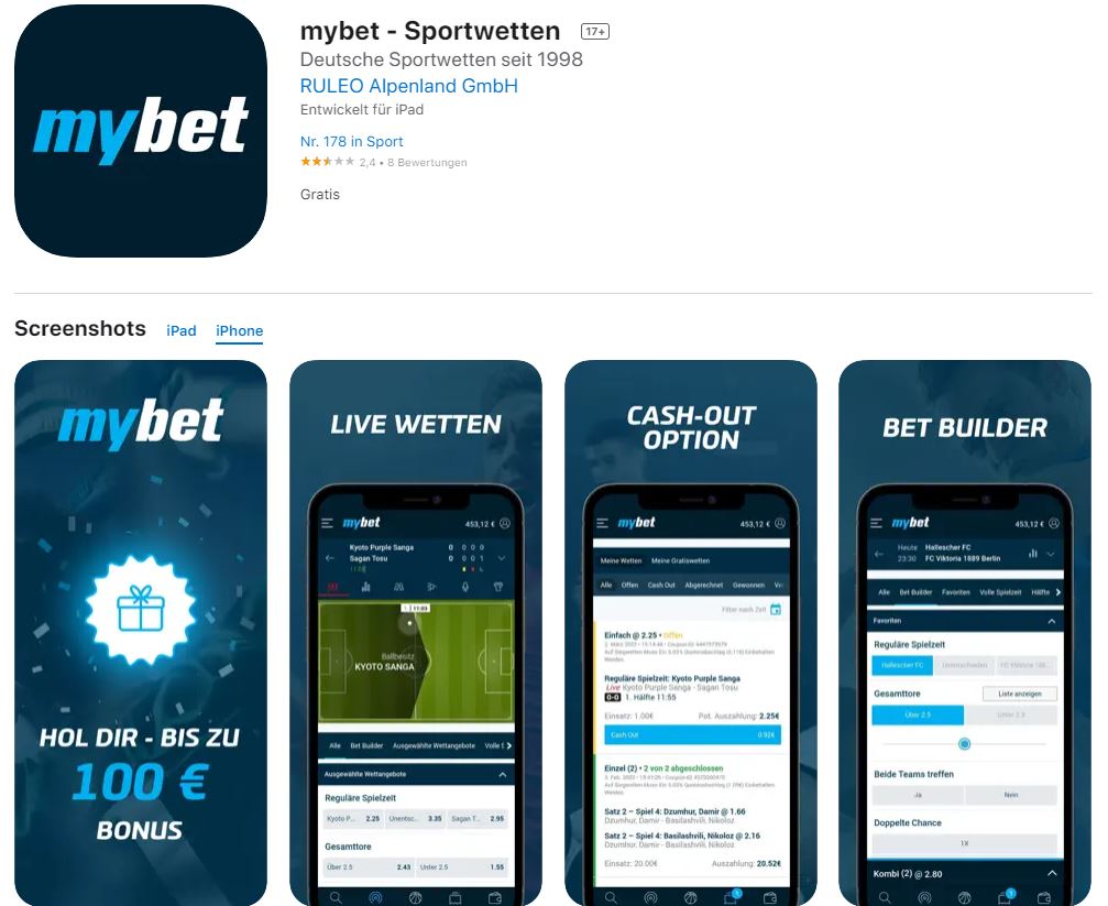 mybet ios app
