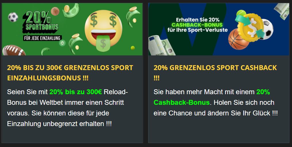 weltbet boni