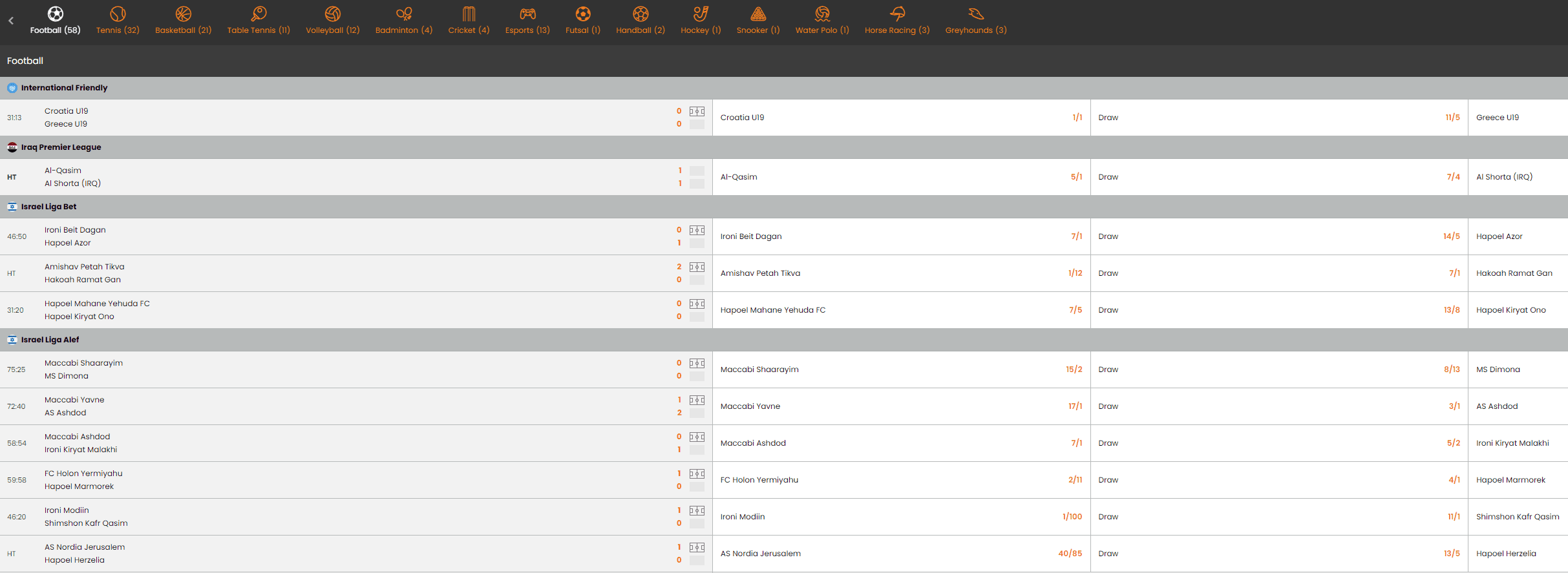 Live HOTBET sport betting