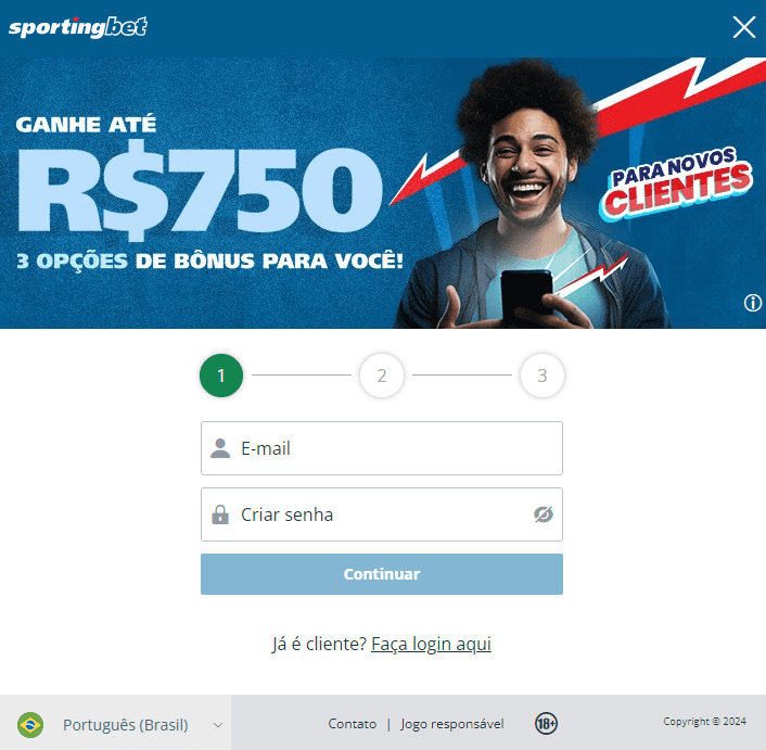 Registro e Sportingbet